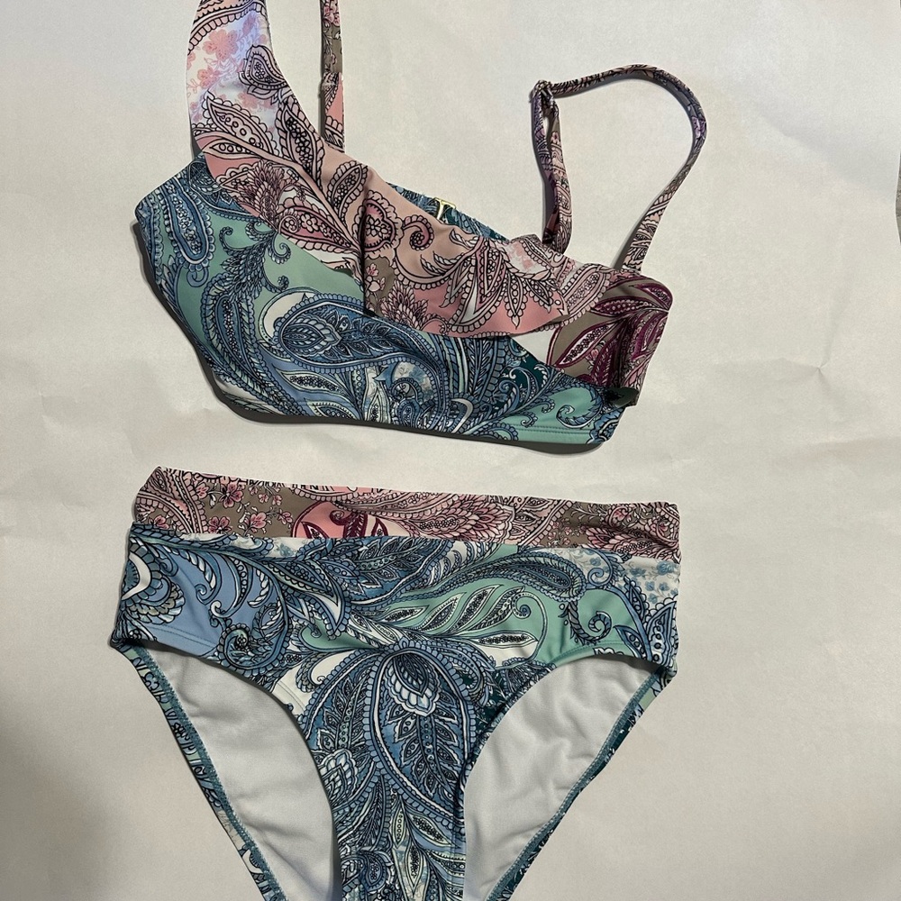 Wonderly Paisley Print Bikini Set